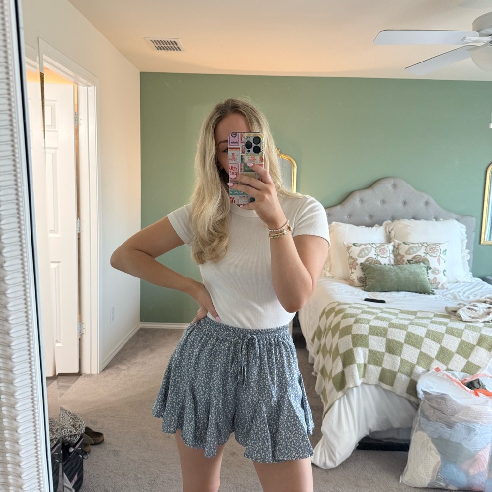 Floral Blue Skirt
